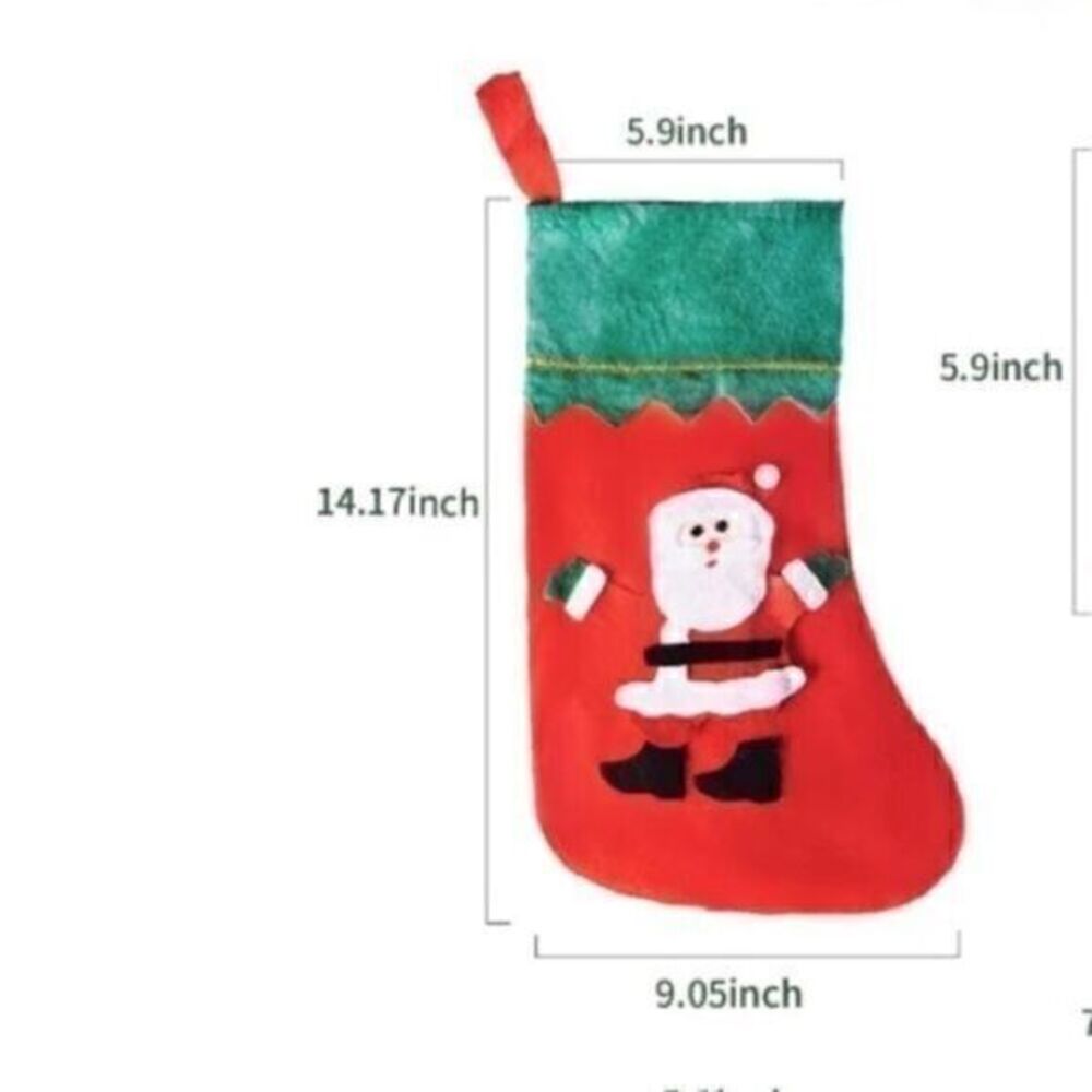 Dog Christmas Stocking Red & Green